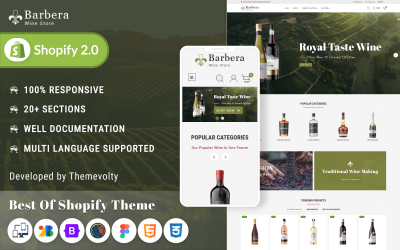 Barbera Wine Multipurpose Shopify Store