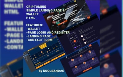 CriptoMine 钱包网站模板