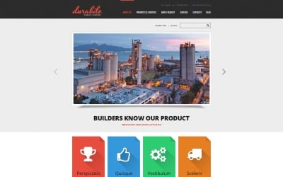 Free Cement Responsive Website Template
