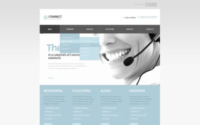 Free Communications Website Template