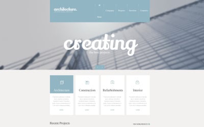 Free Construction Company Responsive Website Template
