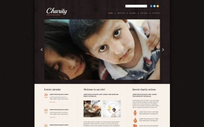 Kostenlose Website-Vorlage für Wohltätigkeitsorganisationen