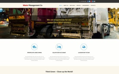 Modello di sito Web ambientale gratuito