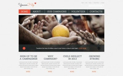 Modello di sito Web gratuito per la raccolta fondi