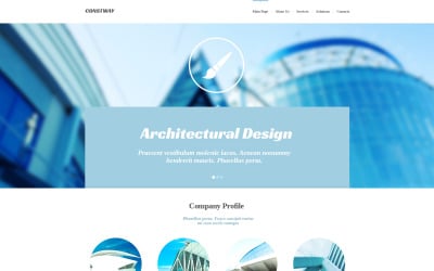 Modelo de Design de Site de Empresa de Construção Gratuito