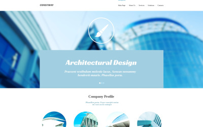 Modelo de Design de Site de Empresa de Construção Gratuito