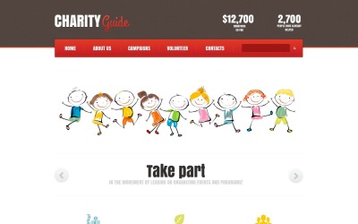 Modelo de Site de Patrocínio de Caridade Gratuito