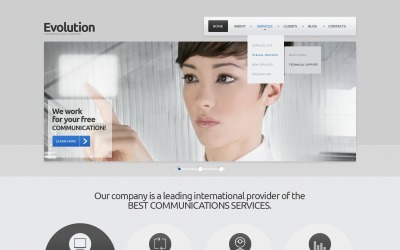 No Cost Communications Website Template