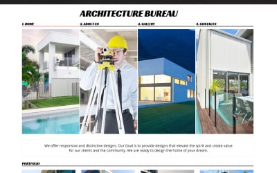 Plantilla de sitio web receptivo de construcción gratis