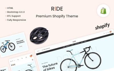 Ride - Cykel &amp;amp; Bike Shop Premium Shopify-tema