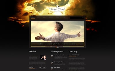 Tema de site responsivo religioso gratuito