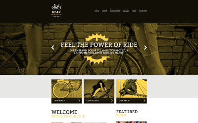 Безкоштовний адаптивний шаблон веб-сайту для велосипедів