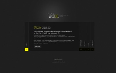 Darmowy szablon strony internetowej dla projektantów