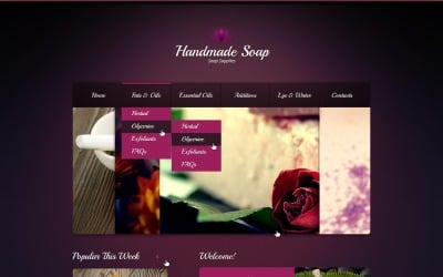 Free Crafts Website Template Design