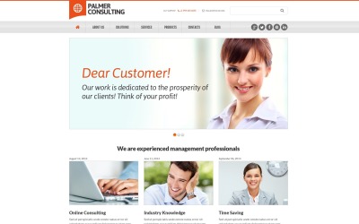 Free Management Website Design Template