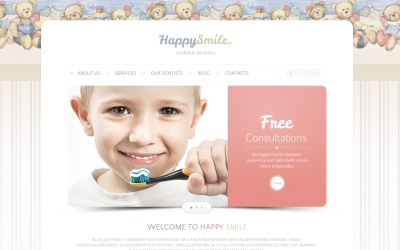 Gratis tandvård responsivt webbplatstema