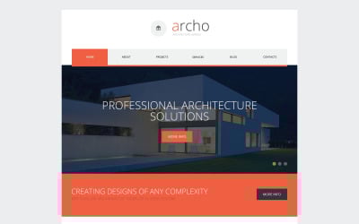 Kostenlose Vorlage für eine responsive Website aus Beton