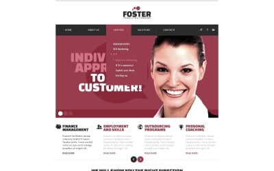 Plantilla de diseño de sitio web de asesor gratuito