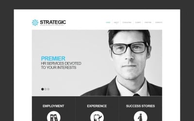 Plantilla de diseño de sitio web de consultoría gratis