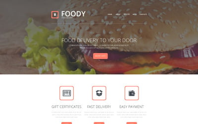 Plantilla de sitio web receptivo de servicios de entrega gratuitos