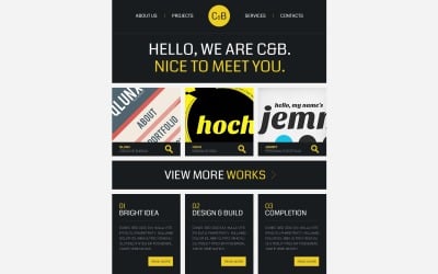 Tasarım Stüdyosu Ücretsiz Web Sitesi Şablonu