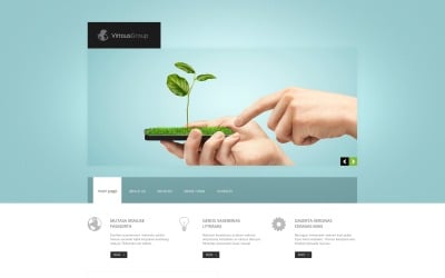 Tema de sitio web responsivo de gestión gratuito