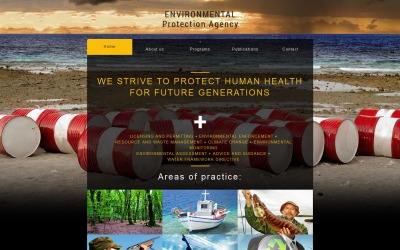 Бесплатный экологический дизайн веб-сайта