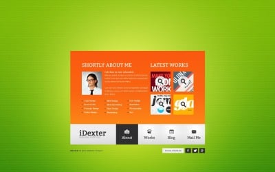 Бесплатный шаблон сайта портфолио дизайнера