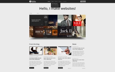 Безкоштовна адаптивна тема для веб-сайту Designer Portfolio