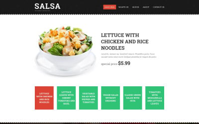 Design de modelo de site responsivo de restaurante europeu gratuito