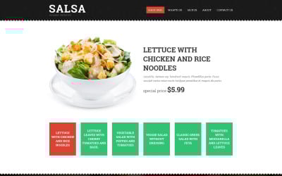 Diseño de plantilla de sitio web receptivo de restaurante europeo gratuito