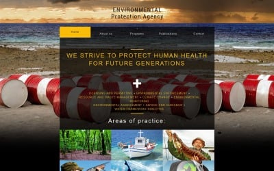 Diseño de sitio web receptivo ambiental gratuito