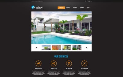Exterior Design Responsive Website Free Template