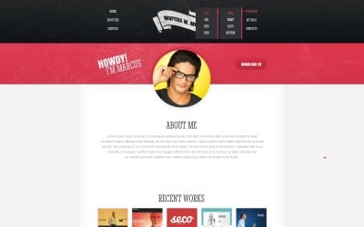 Free Designer Portfolio Responsive Website Template