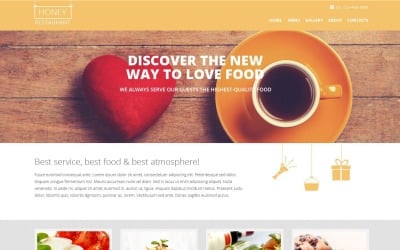 Free European Restaurant Responsive Website Template