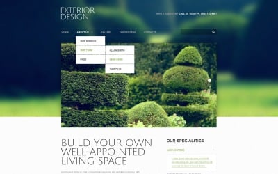 Free Exterior Design Responsive Website Theme