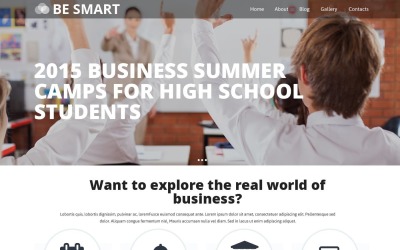 Gratis mall för responsiv webbplats för utbildning