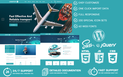 Logistica - Lojistik ve Taşımacılık Hizmeti WordPress Teması