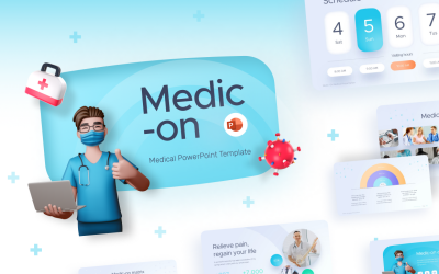 Modello di PowerPoint medico sul moderno Healthcare