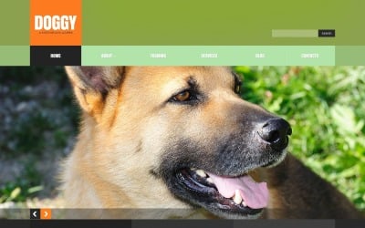 Modello gratuito di sito Web responsive per cani
