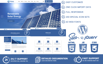 Solaren - WordPress-Theme für Solarenergie
