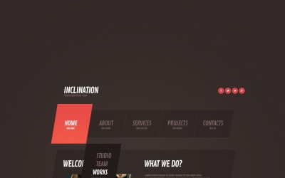 Tema del sito Web di una società di progettazione gratuita