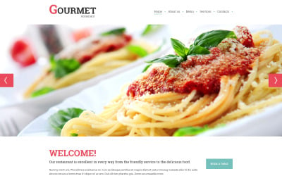 Thème de site Web réactif de cuisine européenne gratuit