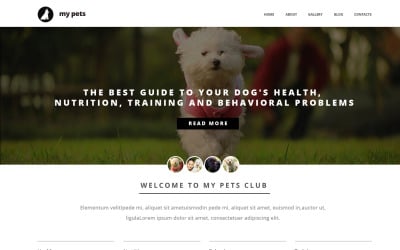 Thème de site Web responsive Kennel gratuit