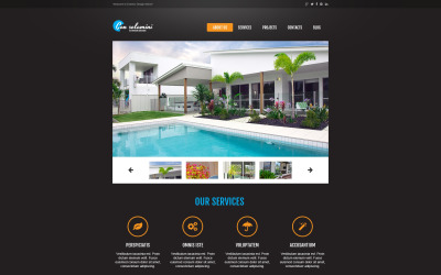 Vnější design responzivní web šablona zdarma