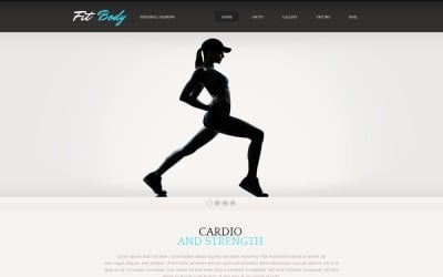 Безкоштовна адаптивна тема веб-сайту Fitness