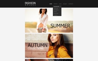Безкоштовний адаптивний дизайн веб-сайту Fashion