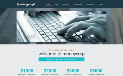 Darmowy szablon responsywnej strony internetowej doradcy finansowego