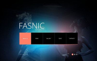 Darmowy szablon strony internetowej bloga modowego