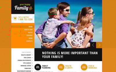 Free Family Center Responsive Website Theme